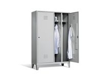 lockerkast RAL7035 HxBxD 1850x1190x500mm 4vak vak B 300mm cil.-slot