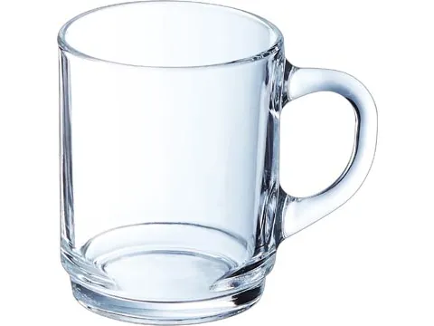 Theeglas 25CL Transparant Stapelbaar Set van 6 Stuks