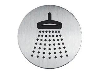 Infobord pictogram Durable 4938 douche 83Mm RVS - 1