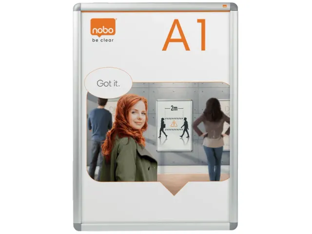 Clicklijst Nobo Essence Aluminium A1 841x594mm