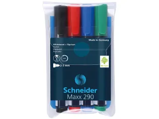 Boardmarker Schneider Maxx 290 ronde punt etui à 4 stuks - 1