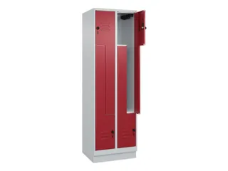 Z-garderobekast,HxBxD 1950x600x500mm,vak B 150/300mm,draaigrendel - 2