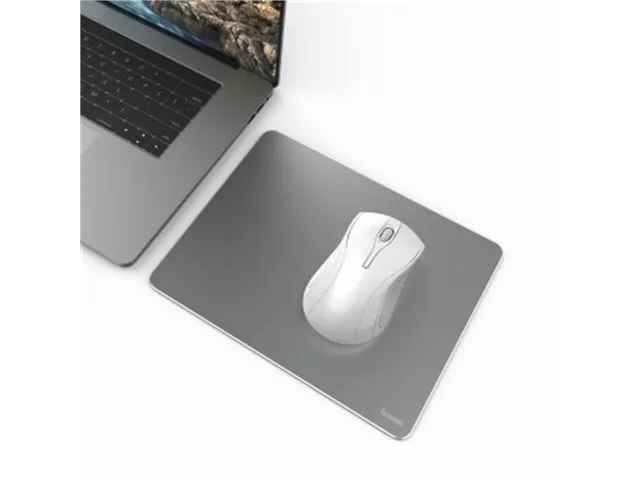 Muispad, aluminium, zilver