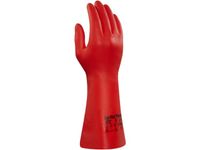Handschoen Sol-vex Premium 37-900 Rood Nitril Gevlokte Voering Maat 9