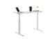 Elektrisch ihv bureau,HxBxD 700-1200x1400x600mm,blad wit,T-voet wit