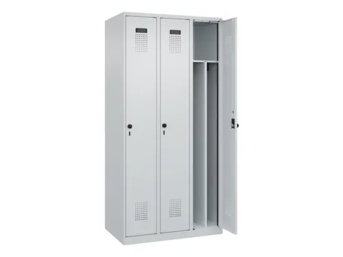 locker voor scheiding van kleding,HxBxD 1850x900x500mm,3vak