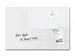 Glasmagneetbord Sigel Artverum 60x40x1.5cm Wit