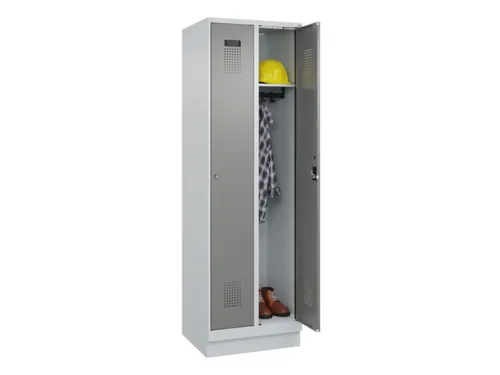 locker,HxBxD 1950x600x500mm,2vak,vak B 300mm,cil.-slot,sokkel