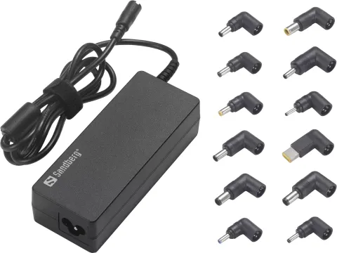 135-78 SANDBERG Laptop AC EU+UK Adapter 90 W zwart