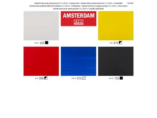 Acrylverf Primair 120 Ml, 5 Tubes + 3 Tuiten - 6