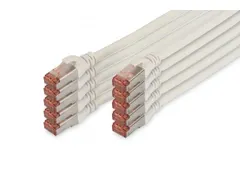 CAT 6 S-FTP patchkabel Cu LSZH AWG 27/7 Lengte 3m 10 stuks Wit