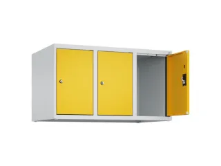 opzetkast,v. locker,3vak.,vak B 300mm,HxBxD 500x900x500mm,cilinderslot - 1