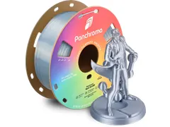 Polymaker 3D printer Filament Panchroma PLA Silk 1,75mm Zilver 1kg