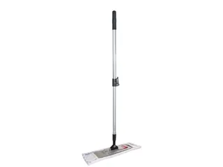 brede mopset,B 400mm,microvezel-mop,aluminium-steel,mop wit/blauw - 1