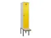 locker met bank,voor scheiding van kleding,HxBxD 2120x400x815mm,1vak