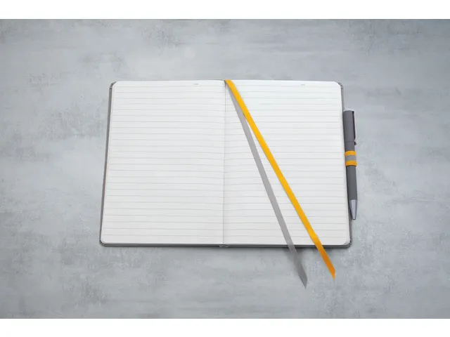 Cahier Linescape A5 gris clair ligné couverture rigide