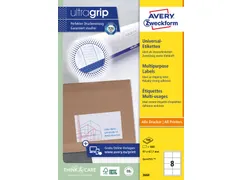 Etiket Avery Zweckform 3660 97x67.7mm wit 800stuks