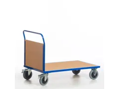 kopwandwagen,draagverm. 600kg,laadvl. LxB 1000x700mm,houtplaat,1wand