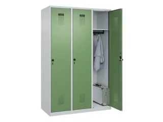 locker,HxBxD 1850x1200x500mm,3vak,vak B 400mm,draaigrendel - 1