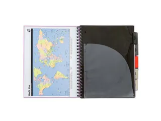 Projectboek Metallic Executive A4 lijn 5-tab 4-gaats 80 gram assorti - 6