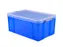 Opbergbox Really Useful 64 liter 710x440x310mm transparant blauw