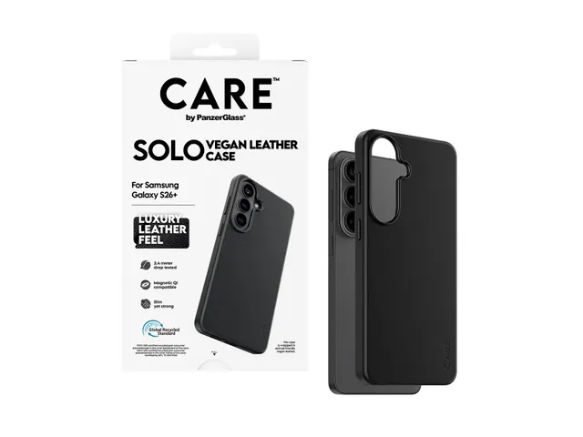PanzerGlass CARE by Solo Case Black w. Qi Samsung Galaxy S26+, H