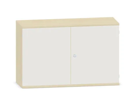 kantoorkast,HxBxD 770x1200x430mm,decor romp esdoorn,decor front wit