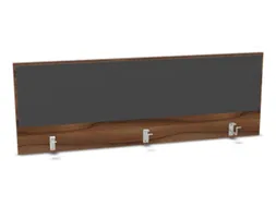 opzetpaneel bureau aanbouw achter NP-tiepolo nut antraciet 1600mm