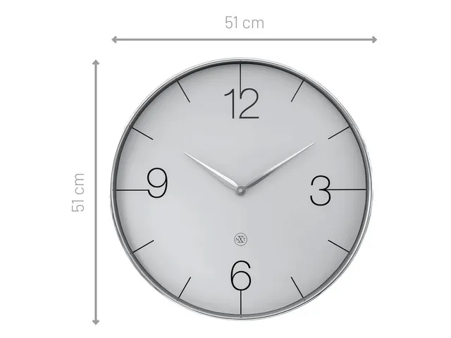 Horloge murale NeXtime Finesse Ø51cm argent