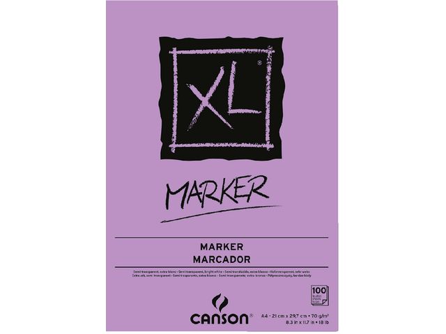 Tekenblok Canson XL Marker A4 70gram 100vel | ArtSupplyShop.nl