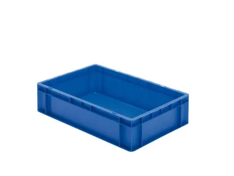 Euronorm-stapelbak 26l 145x600x400mm Wanden/bodem Gesloten Blauw
