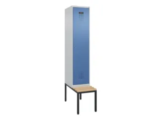 locker met bank,HxBxD 2120x400x815mm,1vak,vak B 400mm,cilinderslot - 2