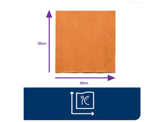 Tork 477843 Lunchservet Oranje 33x33cm 2-laags 1/4 vouw 10x200st - 7
