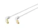 DIGITUS CAT6A S/FTP patchkabel, 90° haakse stekker 0.5m Grijs