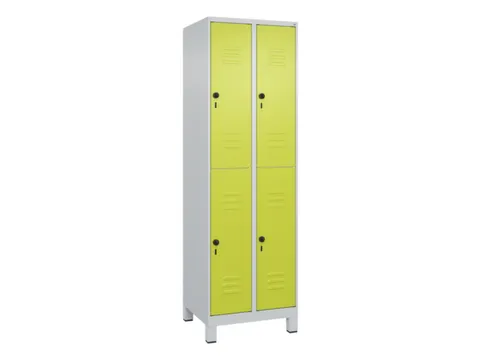 dubbeldekse locker,HxBxD 1950x600x500mm,2x2vak.,vak B 300mm
