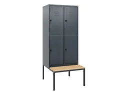 Dubbeldekse dekenkist,HxBxD 1950x800x815mm,2x2vak.,vak B 400mm