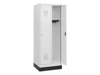 schoollocker,HxBxD 1630x600x500mm,2vak,vak B 300mm,cil.-slot,sokkel - 1