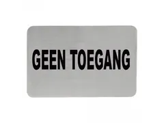 Tekstplaatje geen toegang