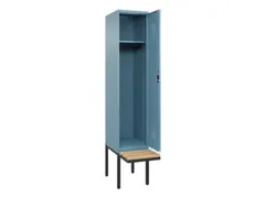 locker met bank,HxBxD 2120x400x815mm,1vak,vak B 400mm,cilinderslot