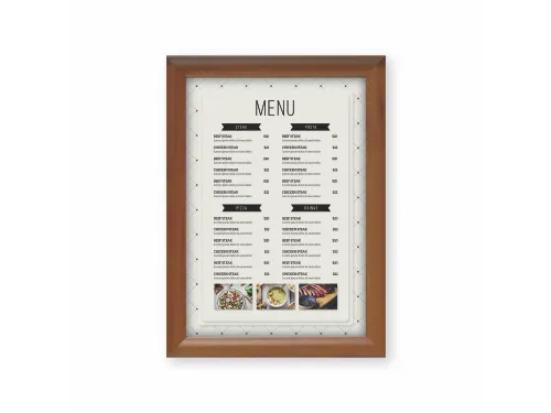 Easy-Click Kliklijst Europel A4 25mm aluminium Houtlook