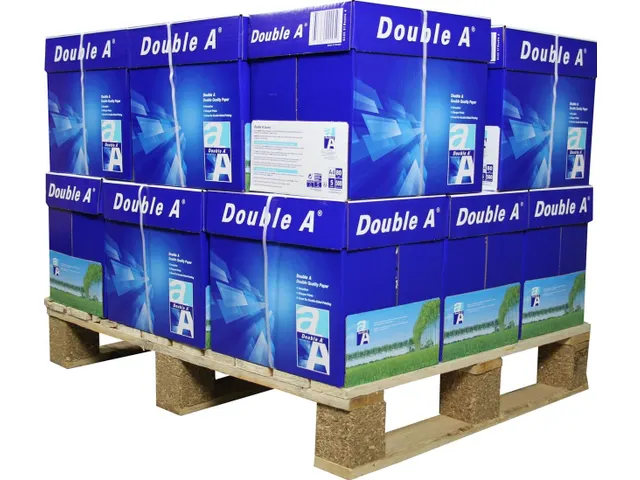 Paper cartons on pallet