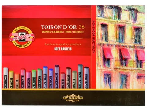 Pastelkrijt Koh-I-Noor Toison 8515 rond 36 stuks assorti