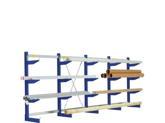 Draagarmstelling 2480x4305x620mm 6etages 880kg/etage Ral5010