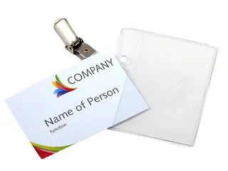 Badge Europel met strip en clip 90x60mm - 3