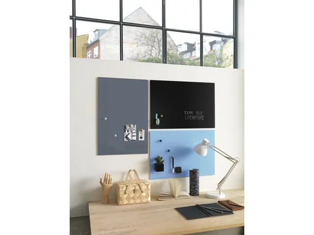 Glasmagneetbord Naga 40x60cm zwart