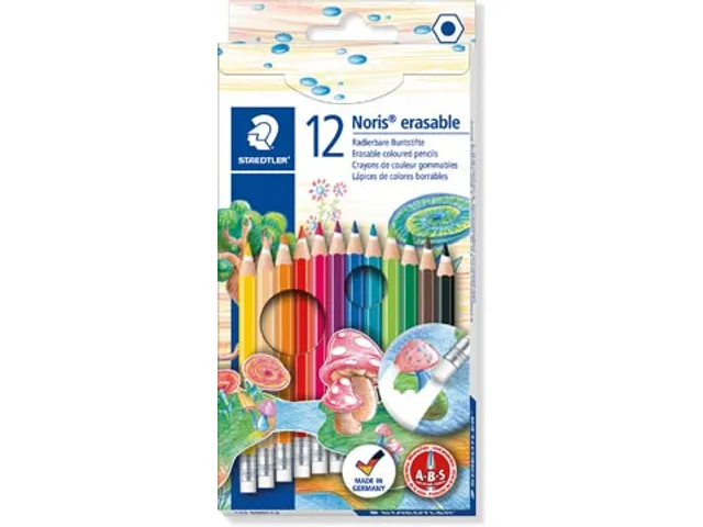 Staedtler Kleurpotlood Noris Club Uitgombaar 12 Potloden
