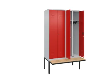 locker voor scheiding van kleding,HxBxD 2120x1200x815mm,4vak - 2