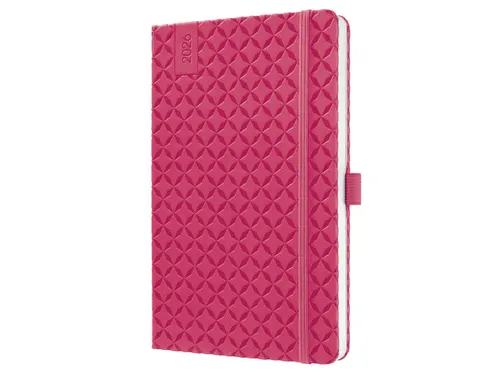 Weekagenda Flair A5 2026 (NL/FR/EN/DU) Fuchsia Pink Hardcover