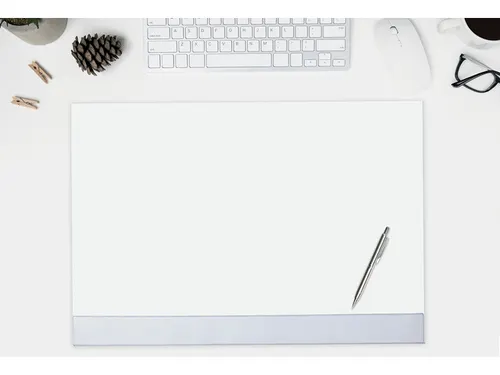 Designonderlegger Sigel blanco met kunststof rand A2 30 vel