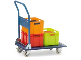 Magazijnwagen 3100 Staal 150kg 740x480mm Ral5007 - 2